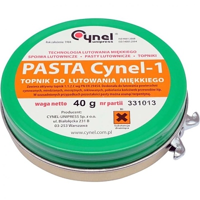 Колофонов флюс паста CYNEL, 40 гр.