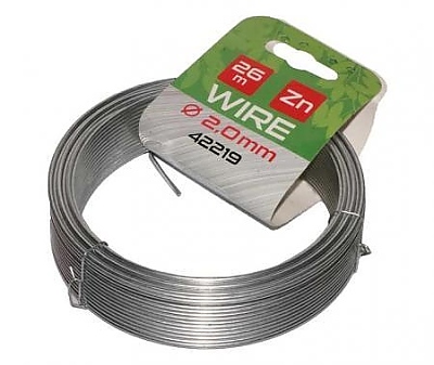 Тел поцинкована 26 м. 2,0 мм.