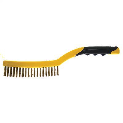 Телена четка 3 реда месинг със стъргало 350мм TMP/390803