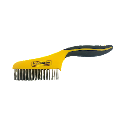 Телена четка неръждаема стомана 4 реда 250мм TMP/390802