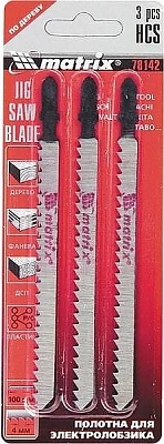 Нож за прободен трион за дърво 3бр.,90Х4,0мм ,EU-опашка MTX 781429