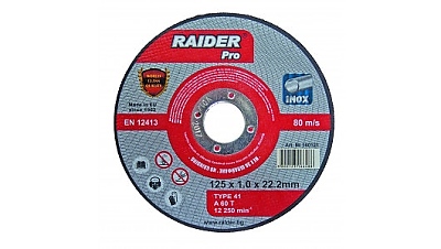Диск за метал 125х1.0х22.2mm A60T Inox RDP