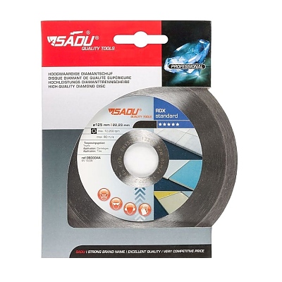 Диамантен диск за рязане на плочки SADU, Ф 115 x 22.23 х 7 мм