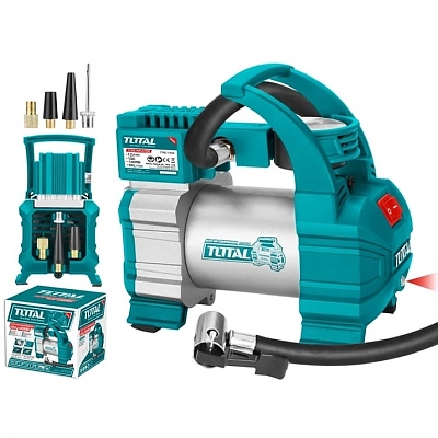Компресор за гуми TOTAL IND 35L/MIN 12V/140PSI TTAC1406