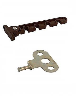 Ограничител за прозорец PVC кафяв