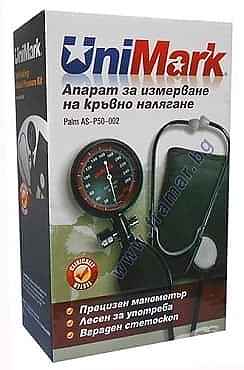 Апарат за измерване на кръвно налягане механичен Unimark Palm Р50-002
