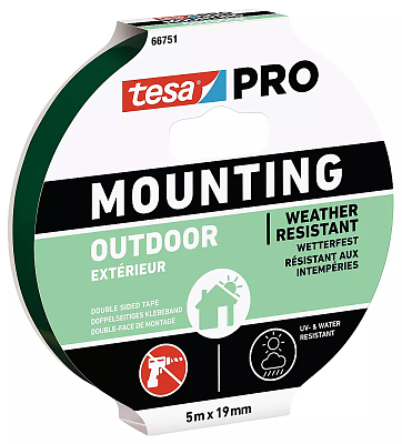 Лента монтажна ПРО за външна употреба 1.5 х 19мм /66751-04