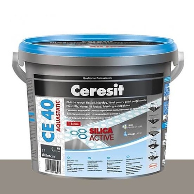 CERESIT CE40 фугираща смес гъвк.акваст 2кг. антрацит 1214021