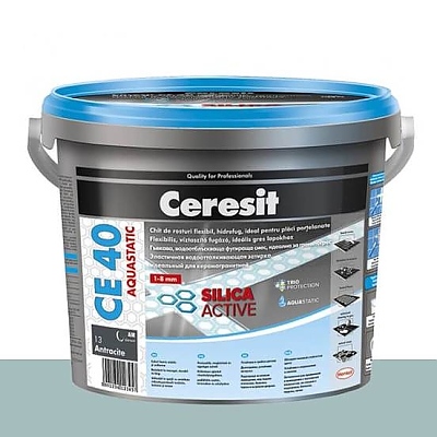 CERESIT CE40 фугираща смес гъвк.акваст. 2 кг леден блясък .1214042