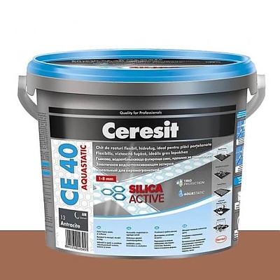 CERESIT CE40 фугираща смес гъвк.акваст. 2кг сиена 1214020