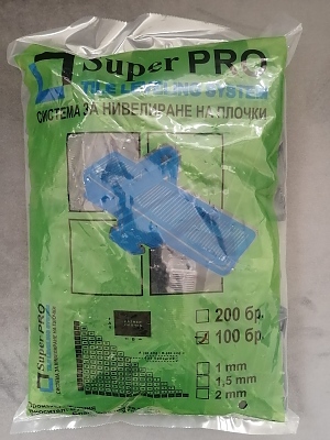 Клин за система за нивелиране на плочки 100бр. SUPER PRO