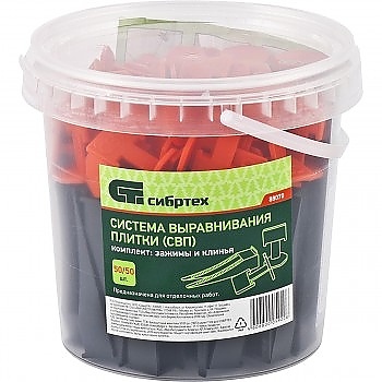 Система за подравняване на плочки,50 бр.клинчета +50бр. планки 