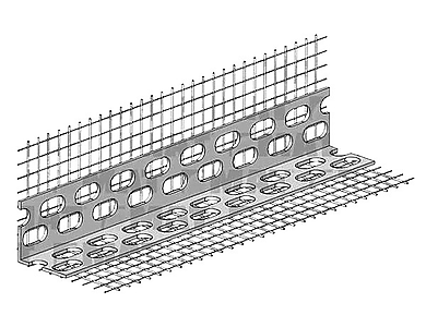 ПВЦ ъгълов профил с мрежа Ceresit 10/15 2,5 м 