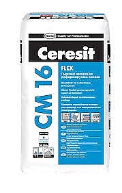 Еластично лепило за плочки открито и закрито СМ 16 FLEX 25кг