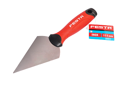 Шпакла Festa островърха неръждаема с гумена 2к дръжка 31517