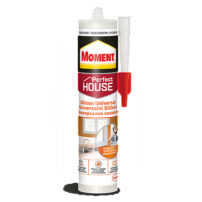 Универсален силикон прозрачен 280мл. MOMENT 
