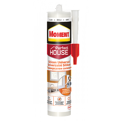 Силикон универсален бял 280мл. MOMENT 