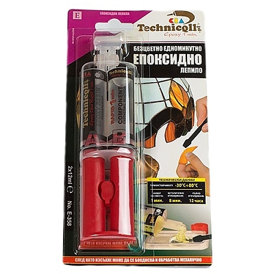 Лепило едноминутно епоксидно 24мл Е358 Technicqll