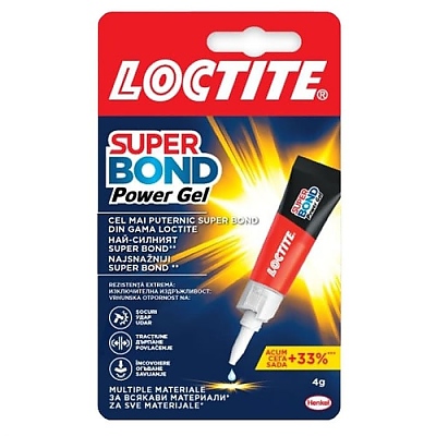 Секундно лепило гел LOCTITE Super Bond POWER GEL 4 гр.