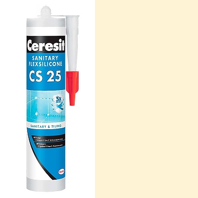 Силикон санитарен жасмин CERESIT CS 25 TRIOPROTECT