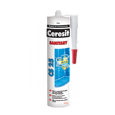 Силикон санитарен бял CERESIT CS 25 TRIOPROTECT