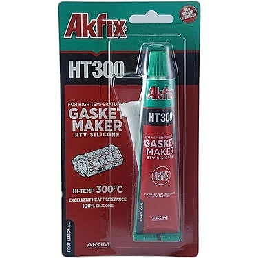 Силикон, термоустойчив, Akfix HT300, черен, 50g
