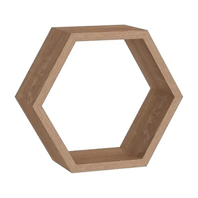 Модулен рафт дъб шестоъгълен FHS 300 300 х 260 х 115 х 18 мм.