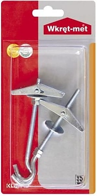 Блистер метален дюбел пружинен с кука/WM/В М4Х50 С