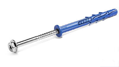 Фасаден рамков дюбел FF1-K - универсален, с винт шестостен и яка SW13/ ТХ40