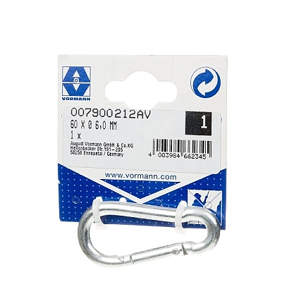 Карабинка 6 мм. поц. 