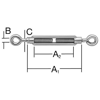 Обтегач халка-халка М6x100 2бр.