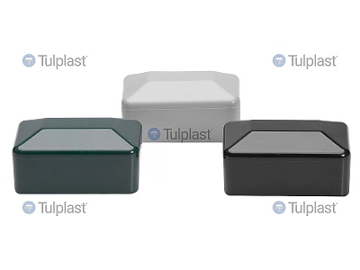 PVC капа за квадрат черни 