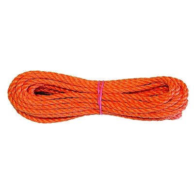 Въже PP 20 метра спирала оранжево 6ММ опън 560кг 100076