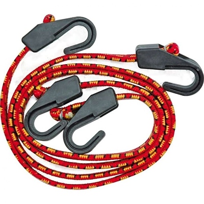 Въже ластично с две куки /червено/ Л51008	