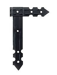 498/Планка Г-образна декор. 2 части черна 195Х315Х48Х2,5/V