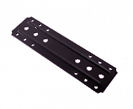 Планка плоска черна / оребрена /