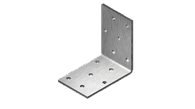 Планка ъглова равнораменна перфорирана 