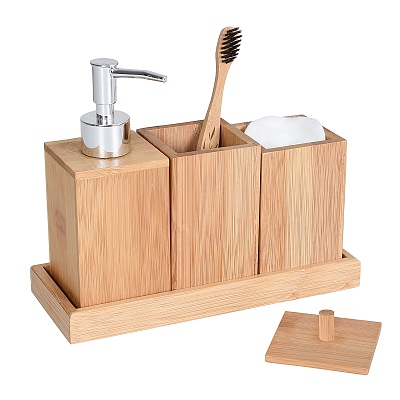 Сет за баня 4 бр. Бамбук Laos 