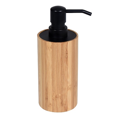 Дозатор за течен сапун черно/бамбук Umbra Plus