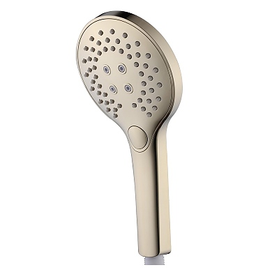 Глава за душ/слушалка 3 функции PVD злато 7305G  