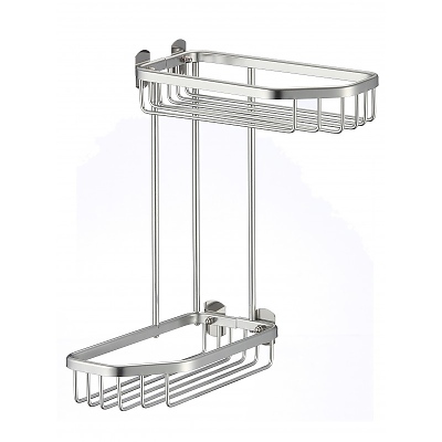 Решетъчен кош двоен ЕЛИНОР 2 х 256 х 140 х 60 393 AL SATIN