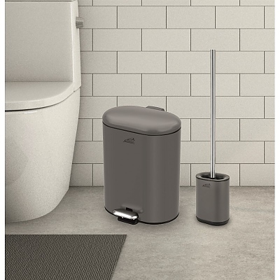 Комплект кош 6 литра + четка FR LINE СИВ МАТ 8355G