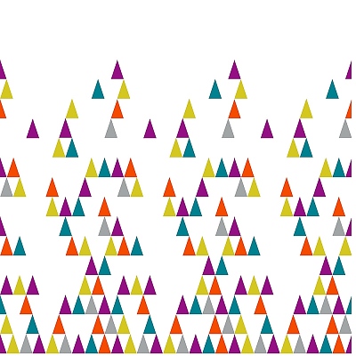 Завеса за баня триъгълници бяло +12 куки ТЕКСТИЛ 