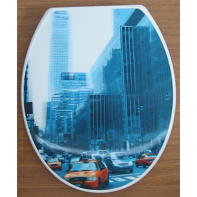 Тоалетна седалка от дуропласт с бавна затваряне 3D780