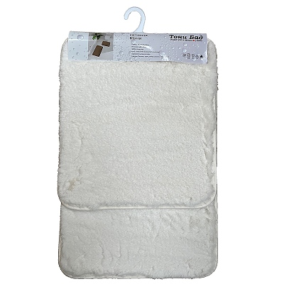 Килимче бъни крем гумиран гръб 45×50+45×70 см. сет