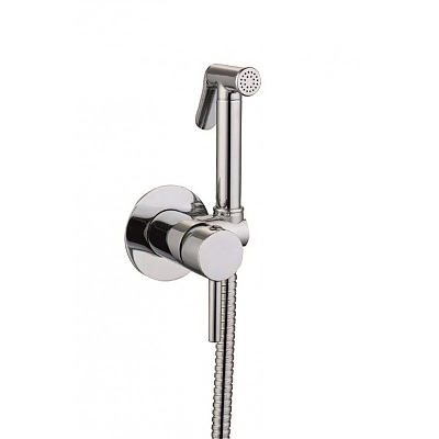 Месингов смесител за вграждане биде + слушалка и шлаух ICF 3314