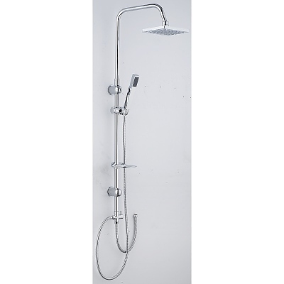 Телескопично тръбно окачване  БЕЗ смесител с подвижен душ и шлаух 8859NEW