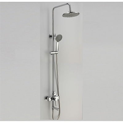 Тръбно окачване със стационарен подвижен душ и смесител МЕЙСИ 8850