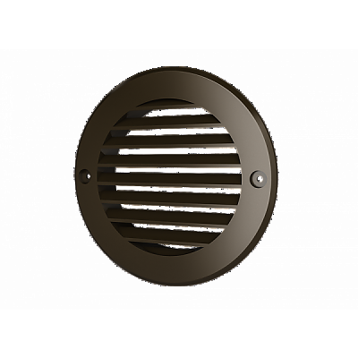 Декоративна решетка D130 с фланец Ф100ASA PLASTIC кафява 