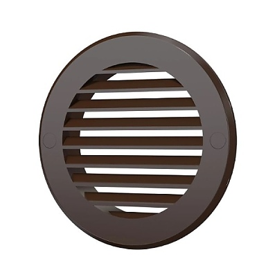 Декоративна решетка D150 с фланец ф125,ASA plastic,кафява 12RKN brown